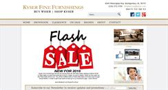 Desktop Screenshot of kyserfinefurnishings.com