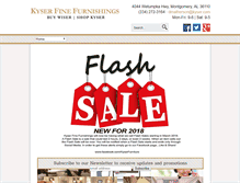 Tablet Screenshot of kyserfinefurnishings.com